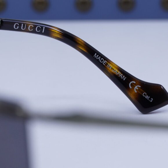 Gucci GG1096S 001 Shield Sunglasses - Silver/Grey - Picture 9 of 12